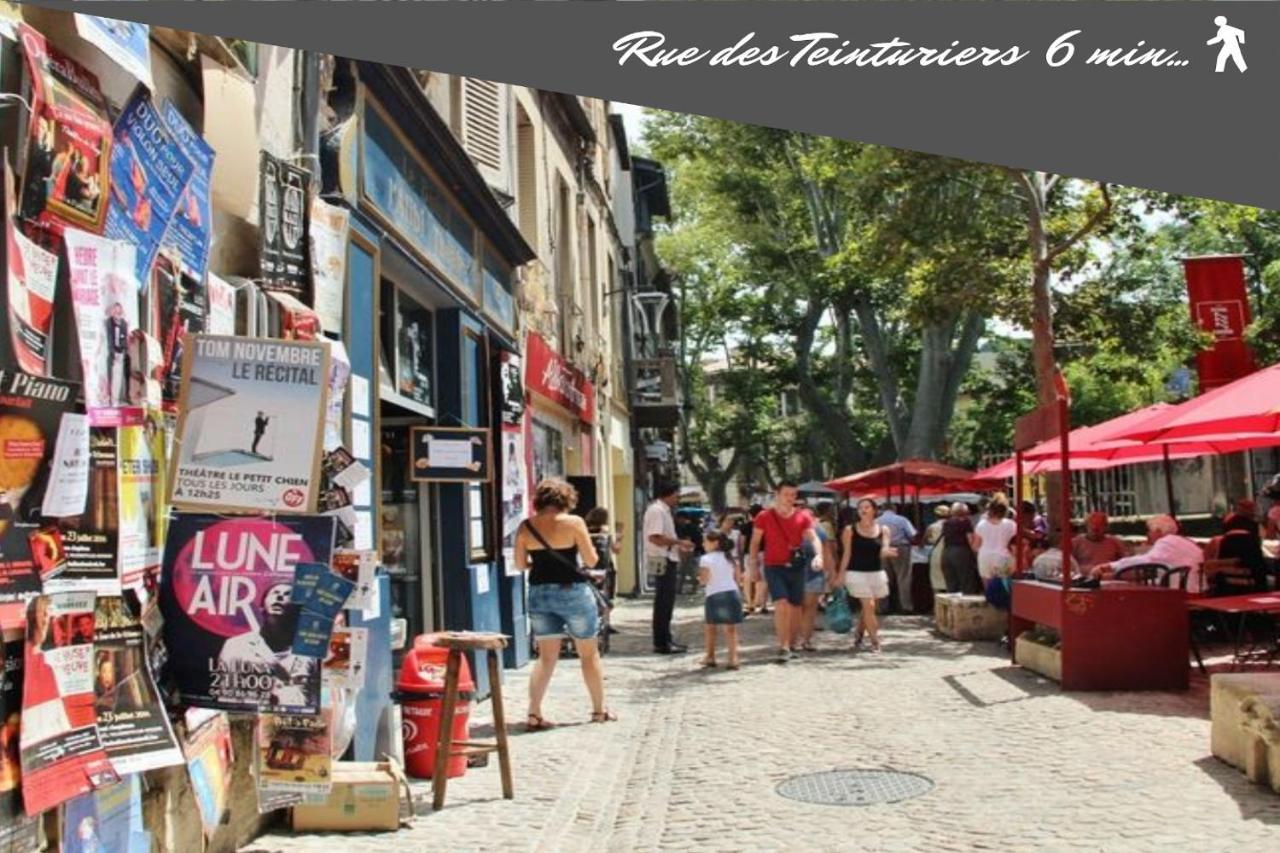 Le Chapeau Rouge Au Coeur Du Centre Historique Avignon Bagian luar foto